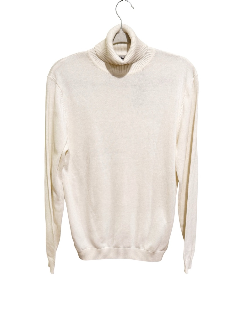 NWT Men's Neutral Cream Turtleneck Sweater - Lightweight Knit - Size Medium